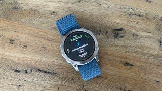 London Marathon PacePro starter screen on Garmin Epix Pro 51mm watch