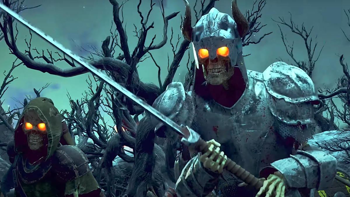 A horde of heavily-armoured skeletons in Obsidian&#039;s upcoming RPG, Avowed.