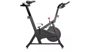 A side-on view of the Domyos Basic 100 exercise bike