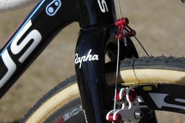 The Rapha logos are under the clearcoat, pro