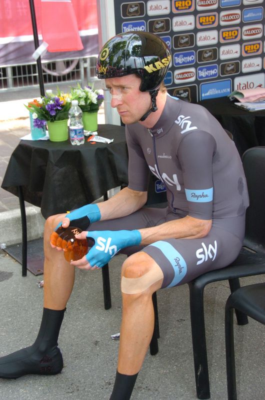 Bradley Wiggins before his stage 8 time trial