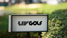 A LIV Golf sign