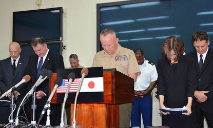 U.S. Marine Corps Lt. Gen. Lawrence D. Nicholson atones for civilian murder of 20-year-old Japanese woman in Okinawa