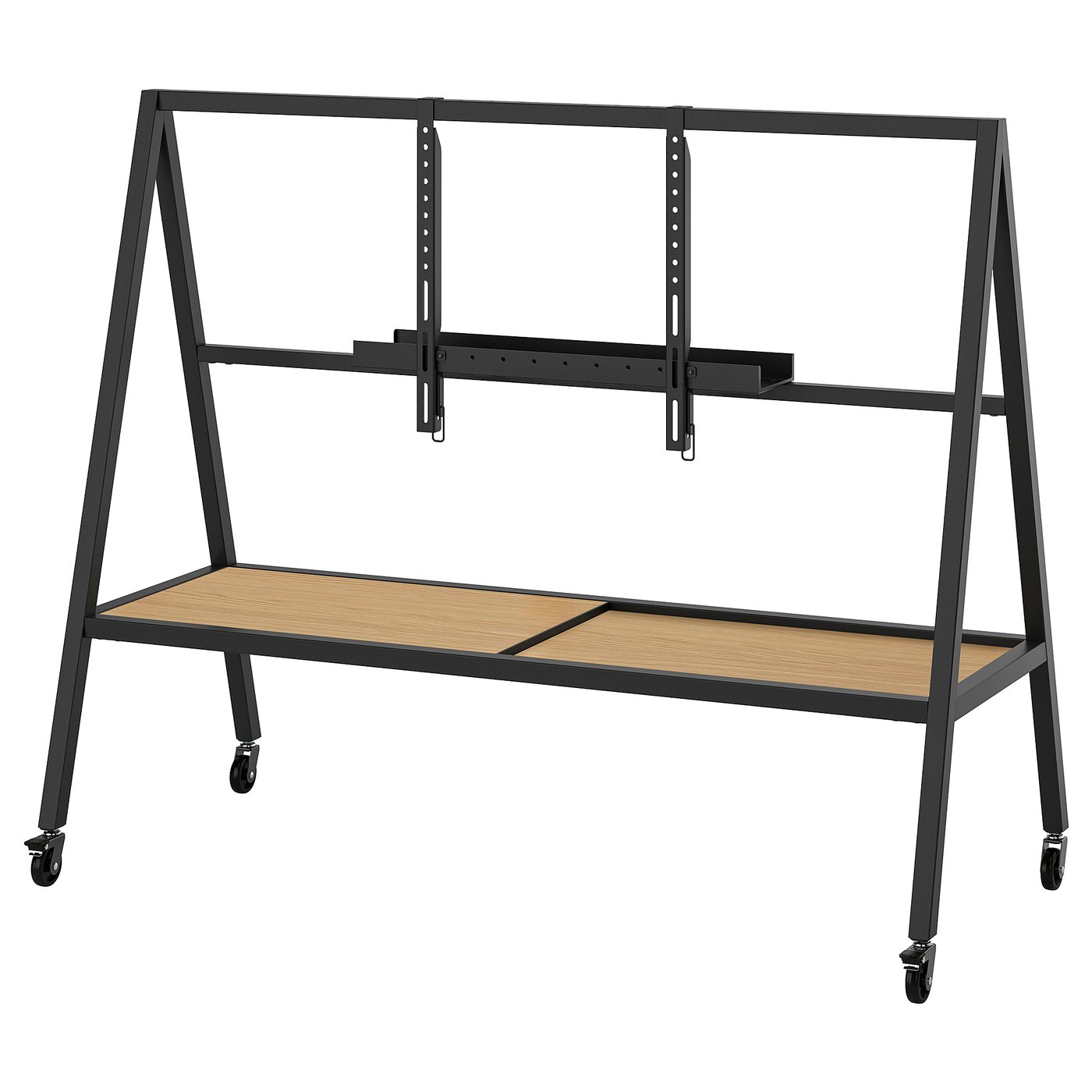 Yxstaby Gaming Tv Stand on Castors - Black