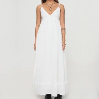 white maxi dress