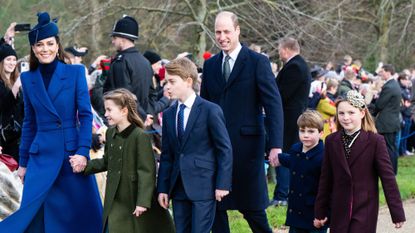 Kate Middleton walks to church in Sandringham on Christmas Day