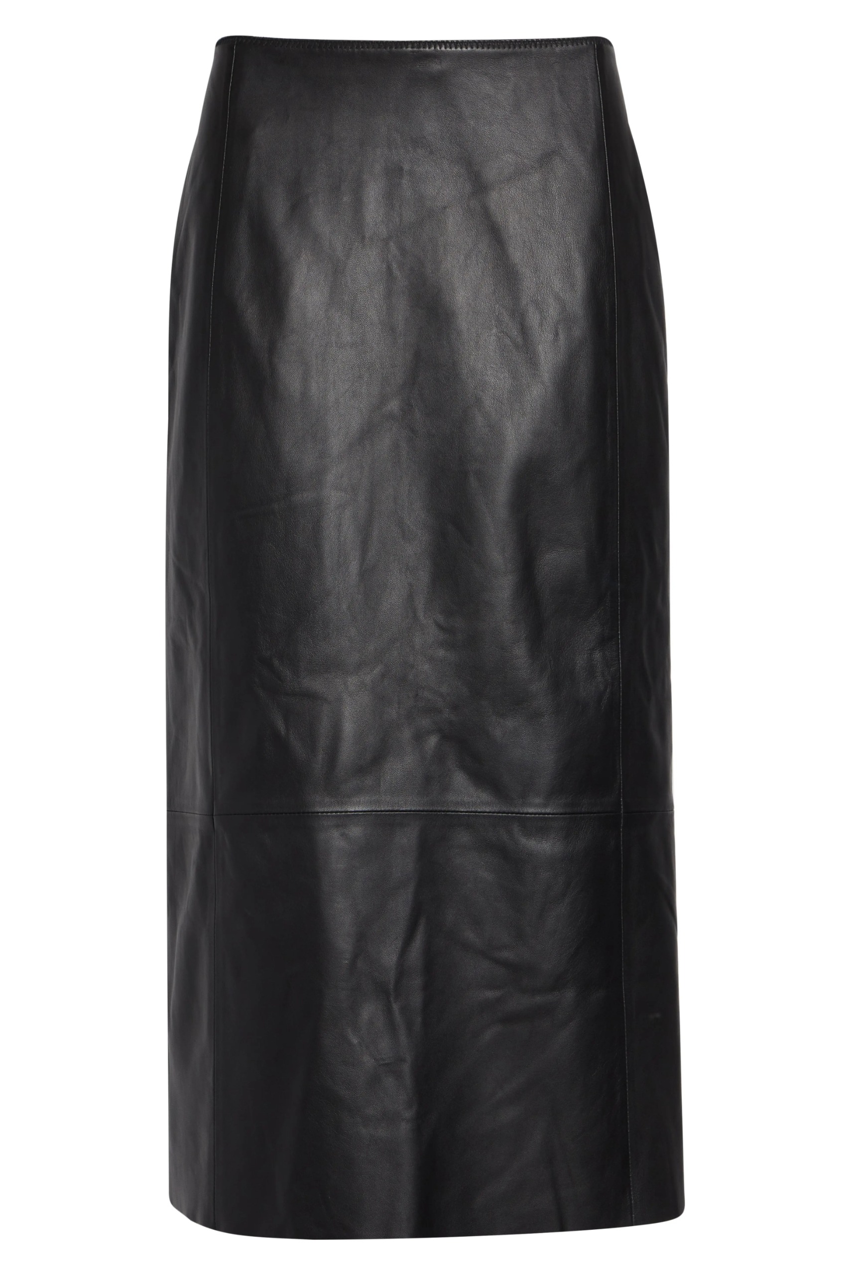 Vince, Leather Midi Skirt