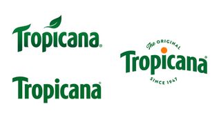 Tropicana logo before and after