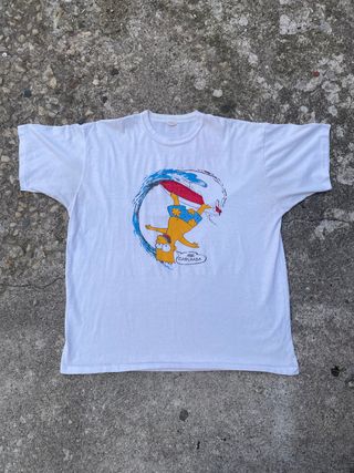 Vintage 1990's 'Aye Carumba' Bootleg Bart Graphic T-Shirt 