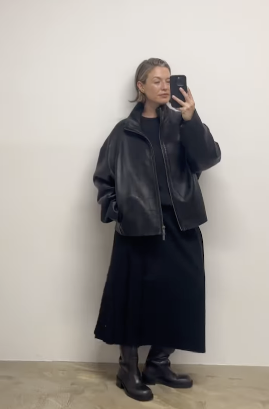 All-black outfit