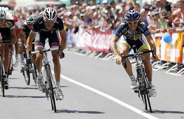 Feillu caught and dusted Frank Schleck in the final few hundred meters.