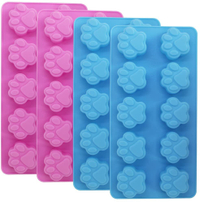 DaKuan Food Grade Silicone Paw Print Mold $9.25 
Made from food grade silicone, this colorful duo is flexible and non-stick so you can easily pop out your treats once they're ready. The adorable pawprint shapes are perfect for feeding your pup in style. 