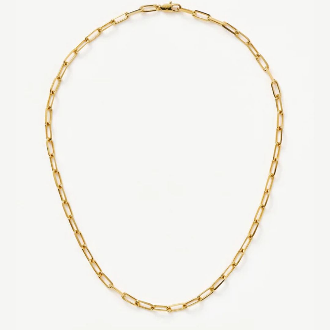 Missoma Classic Mini Short Paperclip Chain Necklace