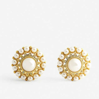 Jennifer Gibson, Vintage faux-pearl earrings, £220