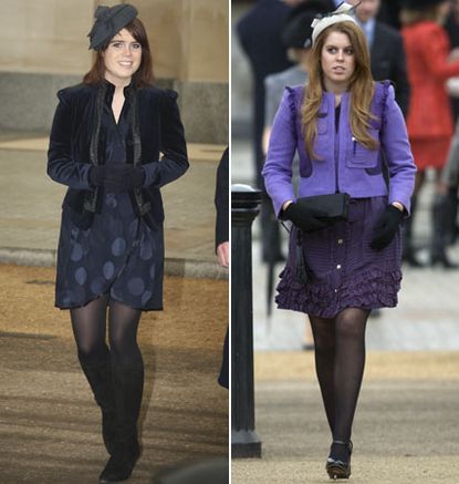 Princess Eugenie and Princess Beatrice, royals, fashion, Marie Claire