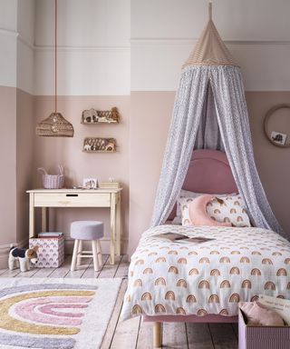 Habitat kid’s homeware collection with rainbow motif duvet, rug and nook decor