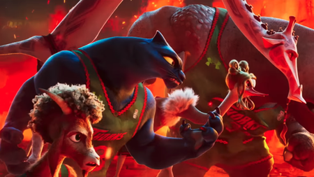 the Thorns with their game faces on (profile view) in Sony Pictures Animation's Goat 