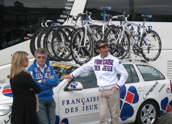 The Francaise des Jeux team manager Marc Madiot