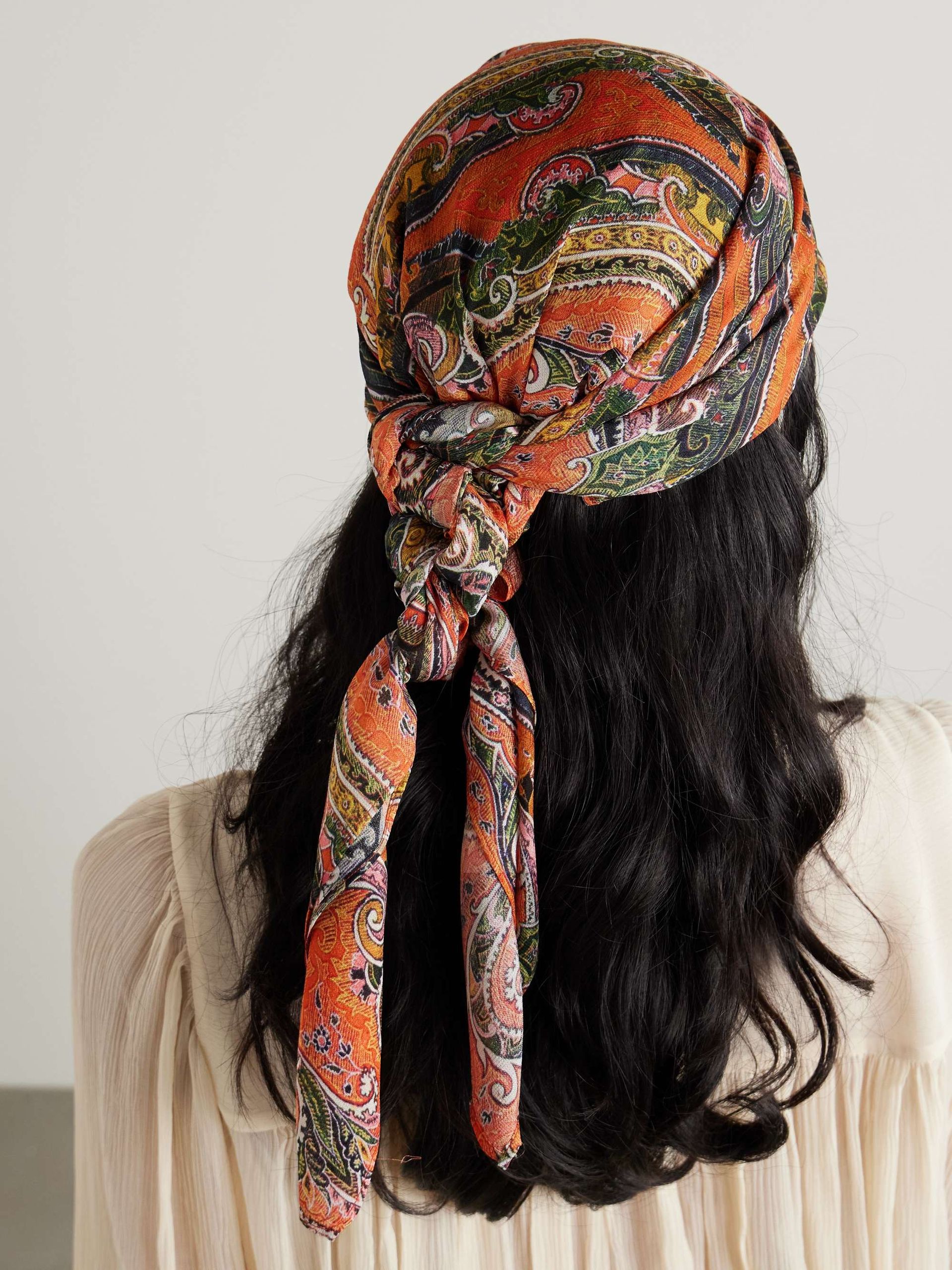 Sirina Printed Silk-Voile Scarf