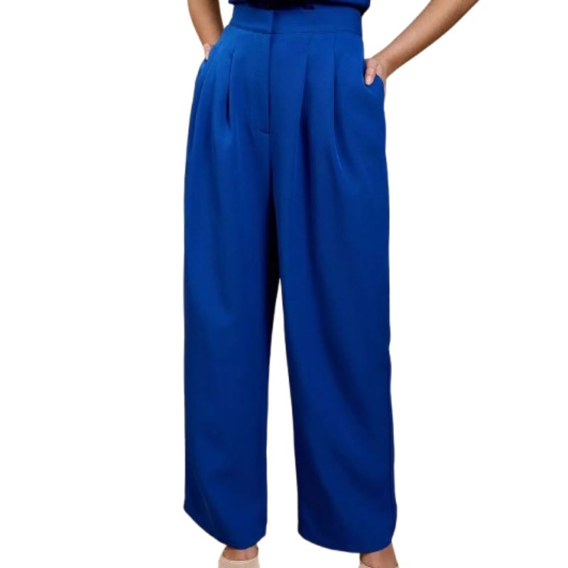Little Mistress, Blue Wide Leg Co-ord Trousers