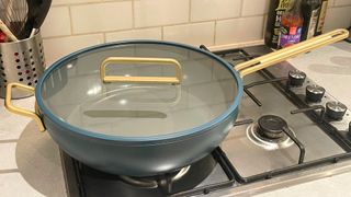 picture of the stanley pan on the stovetop