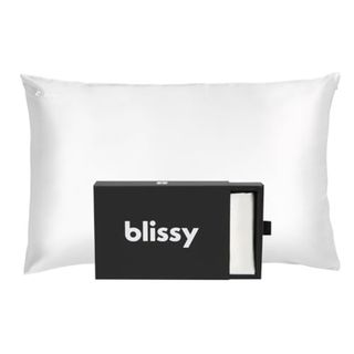 Blissy White Silk Pillowcase