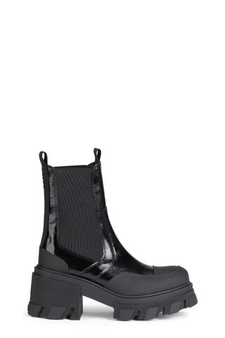 Cleated Heeled Mid Chelsea Boots