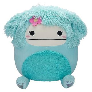 Squishmallows Original 12-Inch - Joelle the Teal Bigfoot With Flower Pin