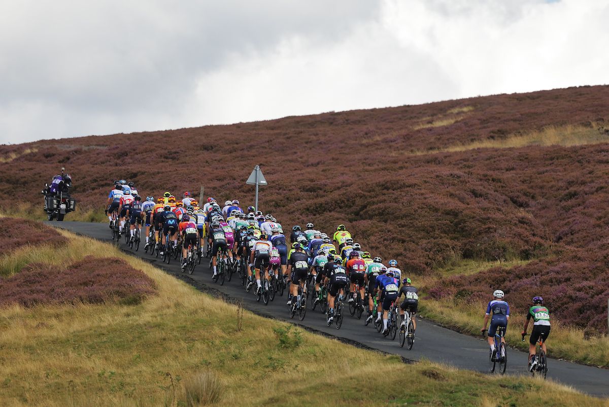 Picture by Alex WhiteheadSWpixcom 05092022 Cycling 2022 AJ Bell Tour of Britain Stage 2 Hawick to Duns Scotland The Peloton