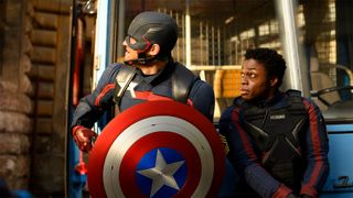 John Walker and Lemar Hoskins in The Falcon and the Winter Soldier episode 4