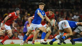 Italy's Stephen Varney in action during Italy vs Wales in the Guinness Six Nations 2024 