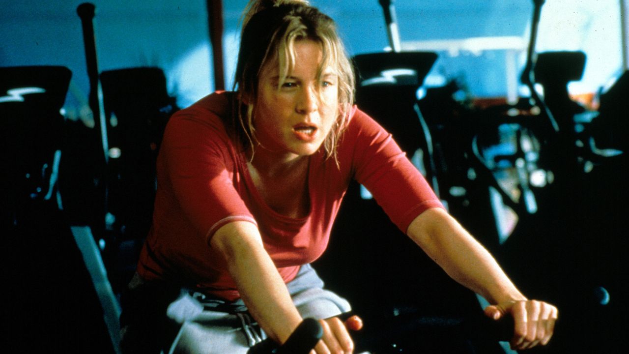 Bridget Jones exercise bike