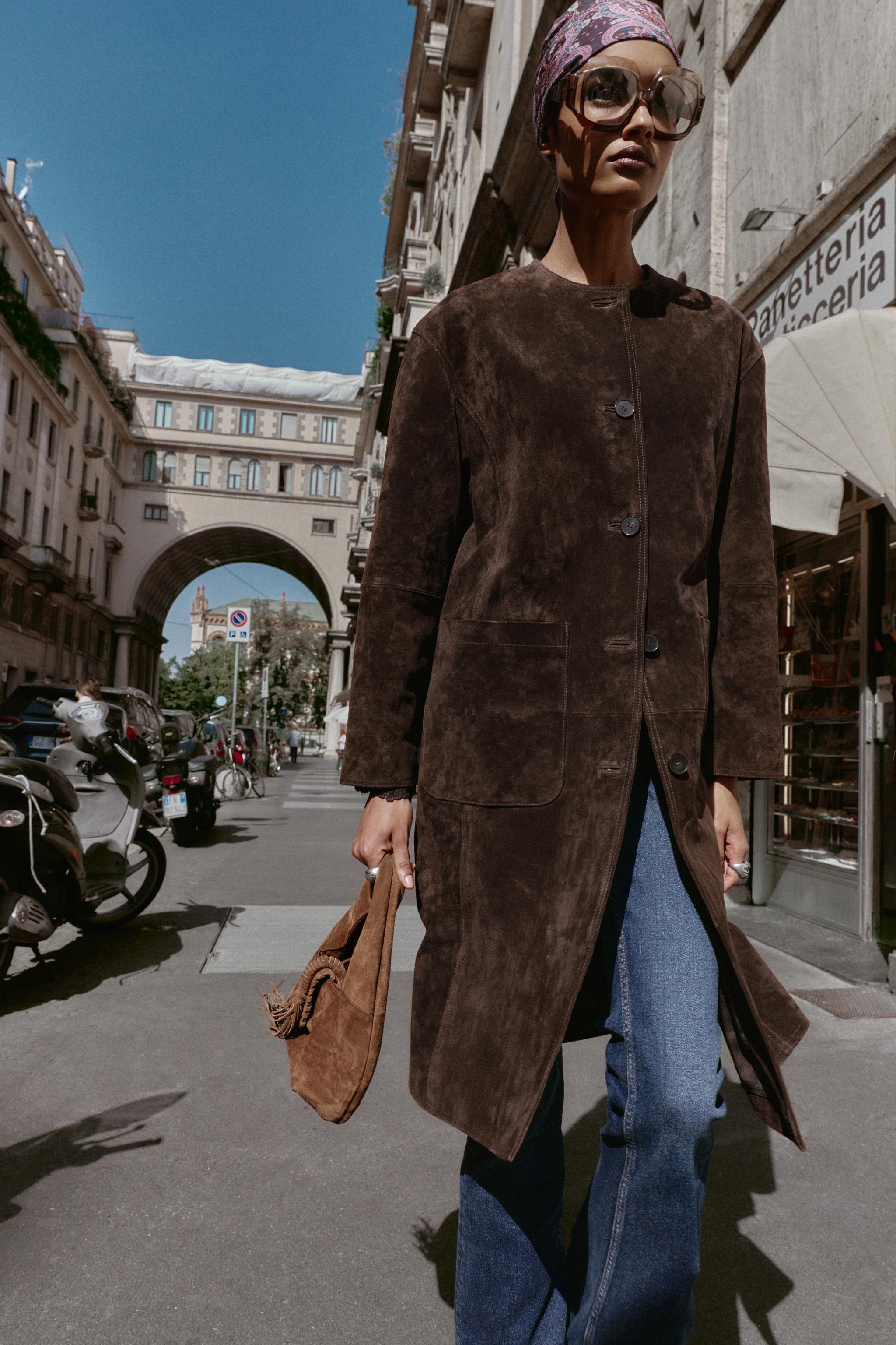 100% Leather Coat