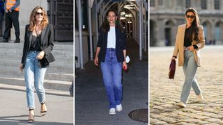 Three people wearing mom jeans 0 Cindy Crawford, Katie Holmes and a street style star