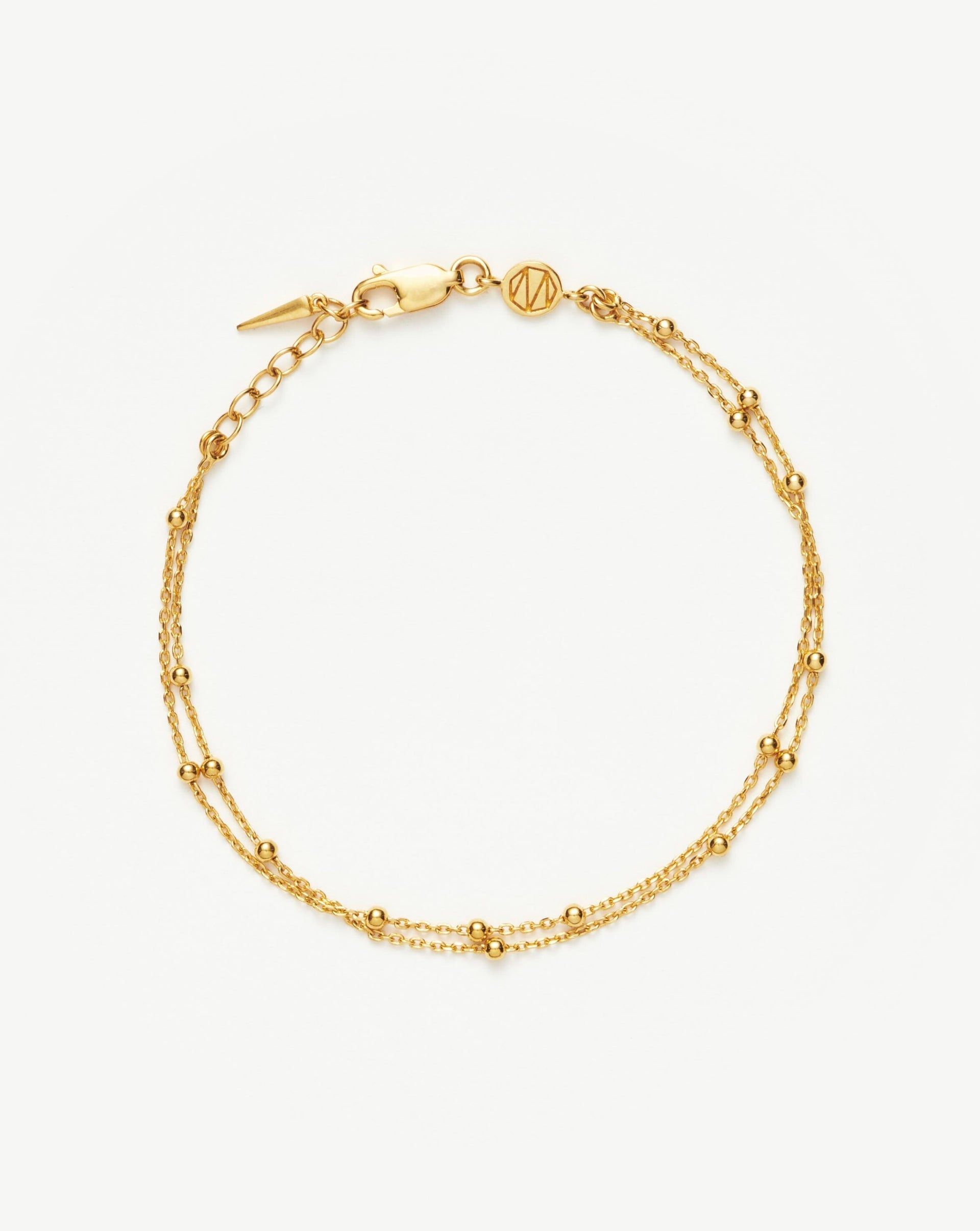 Double Chain Bracelet - 18ct Gold Vermeil / S/m - 18.5cm