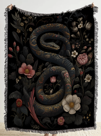 Floral snake throw blanket: Was $110, now $77.70