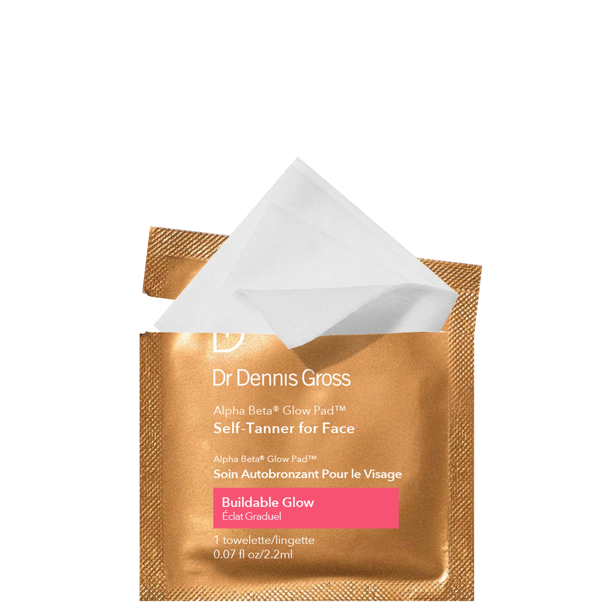 Dr Dennis Gross Skincare Alpha Beta Glow Pad Self-Tanner for Face 2.2ml