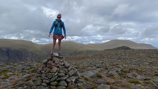 Fiona Russell on a mountain summit