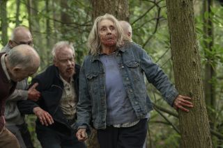 Sue Johnston as zombiefied pensioner Cecily.