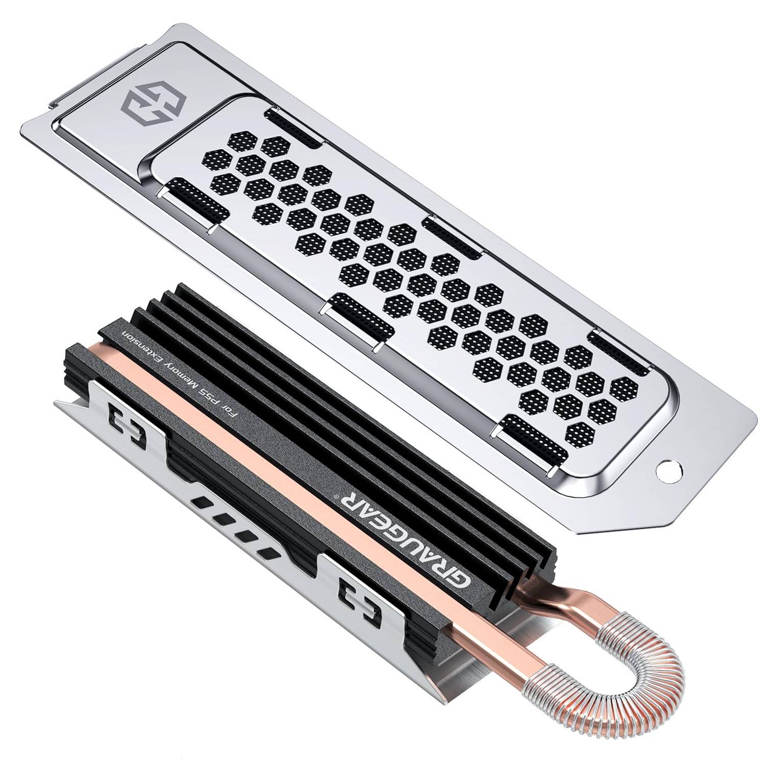 Image of the Graugear Heatpipe cooler for PS5, with a white background.