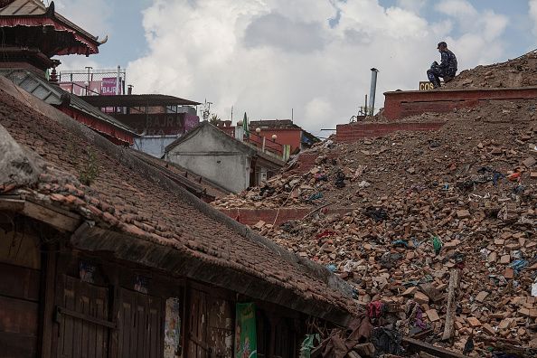 Debris in Nepal.