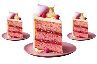 tesco flamingo cake cut