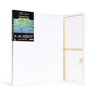 Elan Stretched Canvases 32x39, 3-Pack Canvases for Painting, Painting Canvas Bulk, Stretched Canvas for Adults Blank Canvas for Painting, Painting Canvases Paint Canvases for Painting Art Canvas