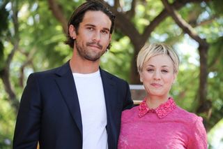Kaley Cuoco and husband Ryan Sweeting attend the ceremony