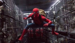 Spider-Man: Homecoming Spider-Man cage crawling