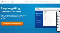 Sticky Password's homepage