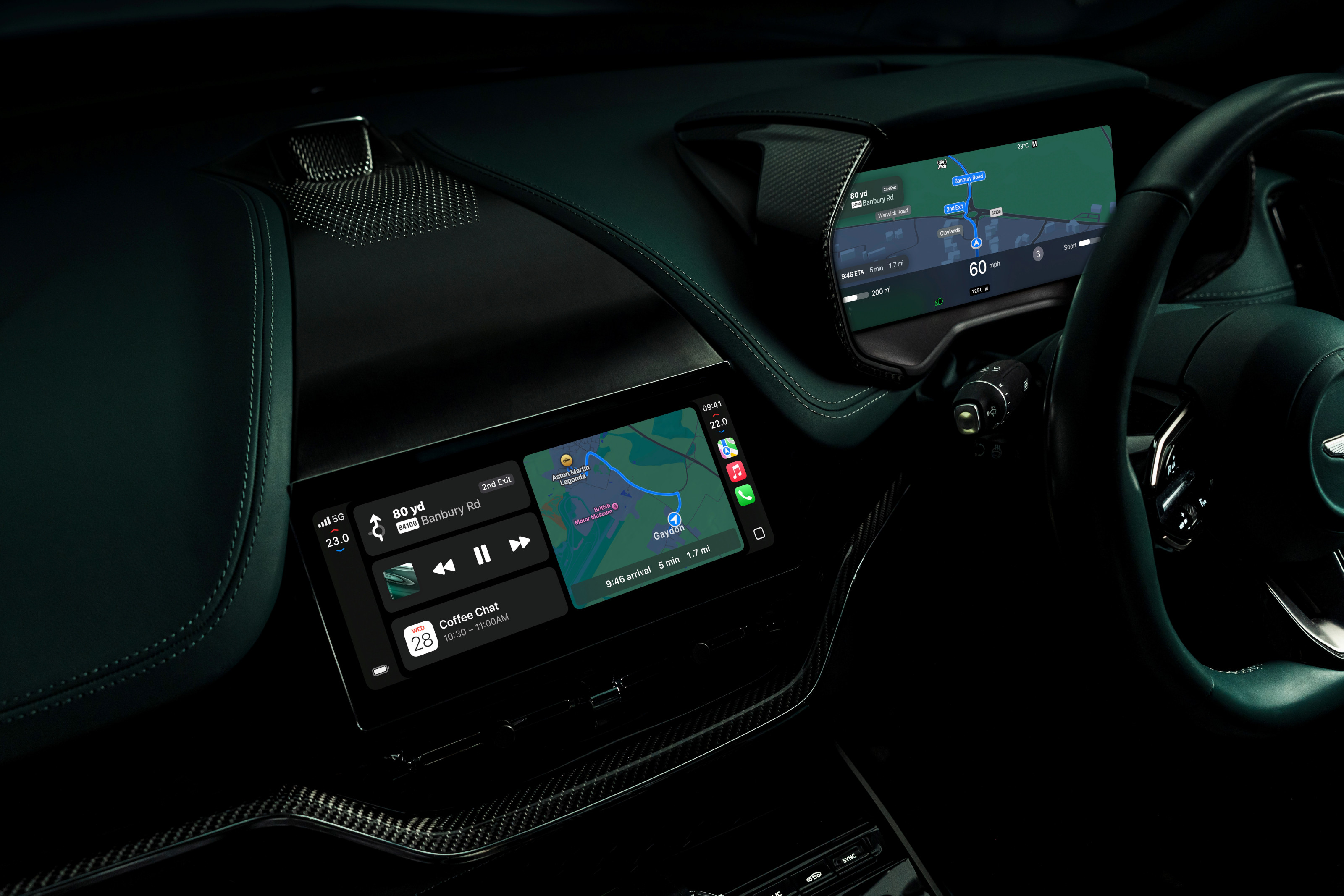 Every aspect of the DBX707's UI is now controlled by CarPlay Ultra