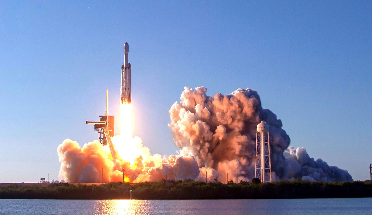 SpaceX's Falcon Heavy rocket made its first commercial launch on April 11, 2019