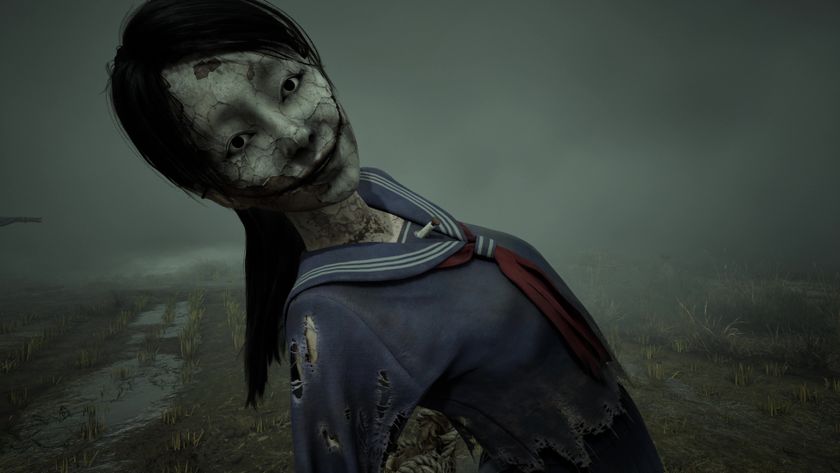 A close up of a scarecrow in Silent Hill f as Hinako attempts to solve a riddle