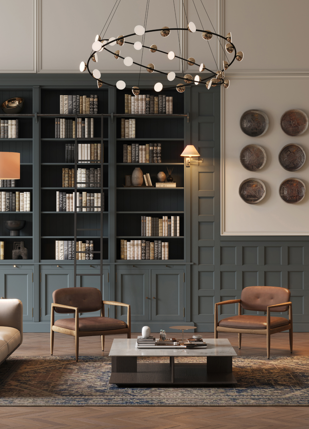 Library in a home